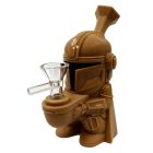 Space Hero barna szilikon bong bubbler kivehető darabokkal 15cm