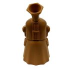 Space Hero barna szilikon bong bubbler kivehető darabokkal 15cm